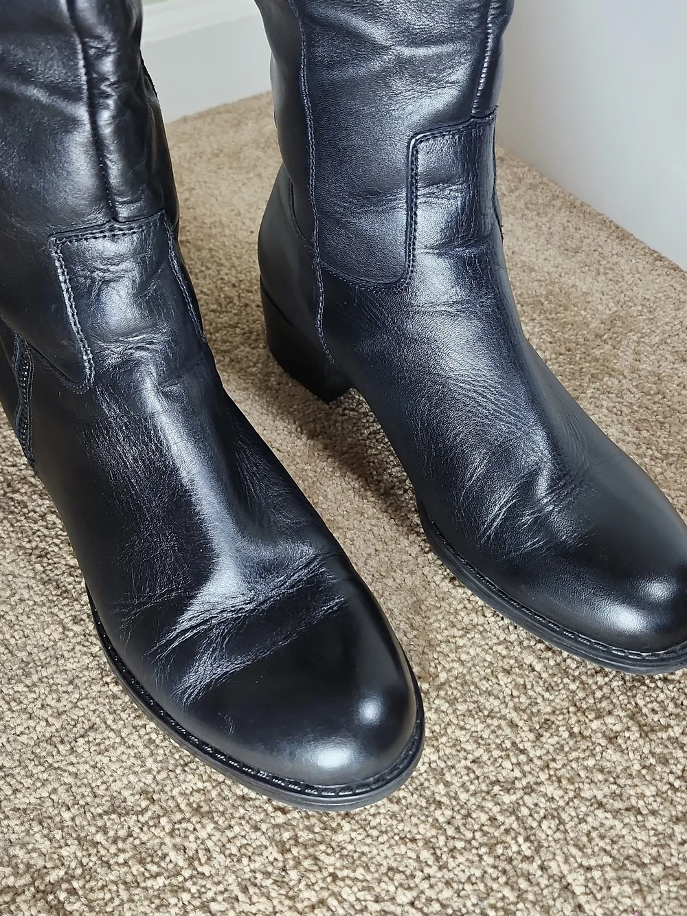 Franco Sarto Becky Knee High Boots, Women Size 9M, Black